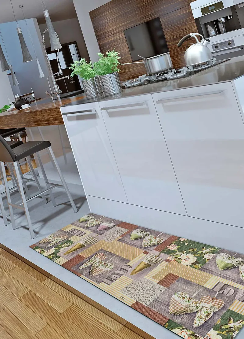 Alfombra de cocina antideslizante Sprinty Patchwork