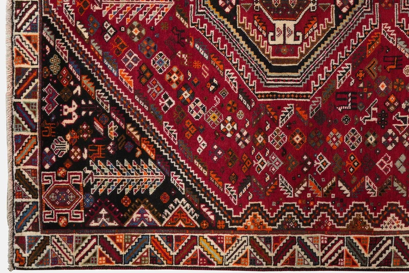 Gashgai · Handgeknüpft – Rot, 254x177 cm