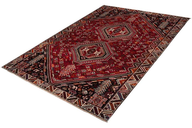 Gashgai · Handgeknüpft – Rot, 254x177 cm