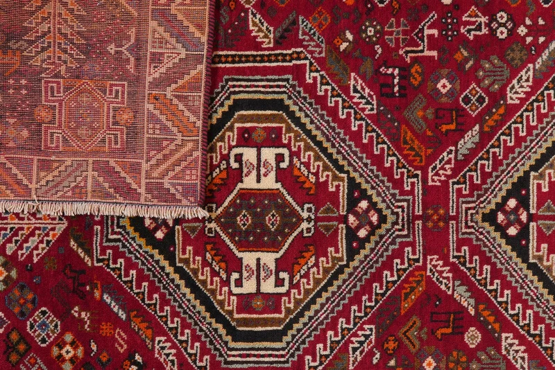 Gashgai · Handgeknüpft – Rot, 254x177 cm