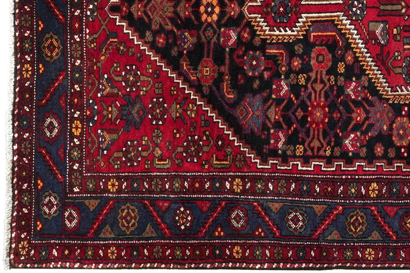 Khamseh · Handgeknüpft – Blau, 234x140 cm