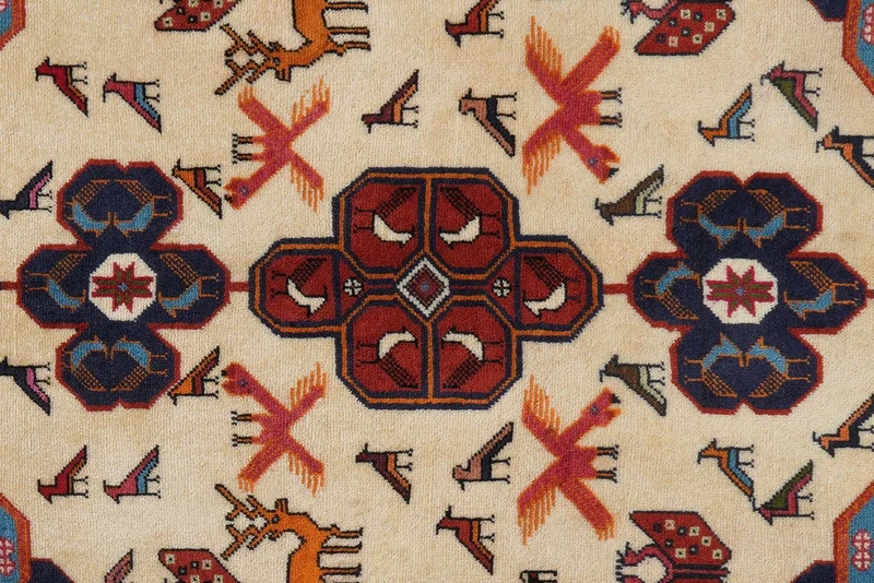 Afshar · Handgeknüpft – Beige, 152x108 cm