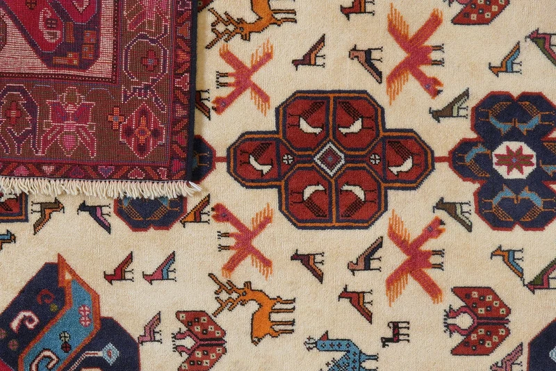 Afshar · Handgeknüpft – Beige, 152x108 cm