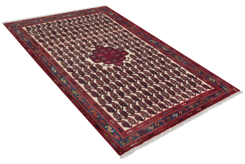 Afshar · Handgeknüpft – Beige, 163x104 cm