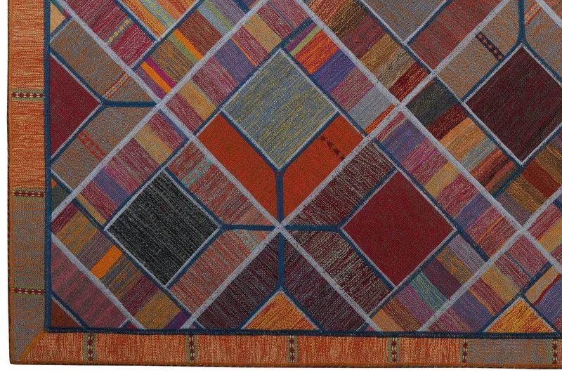 Kelim Tekkeh · Handgewebt – Bunt, 241x177 cm