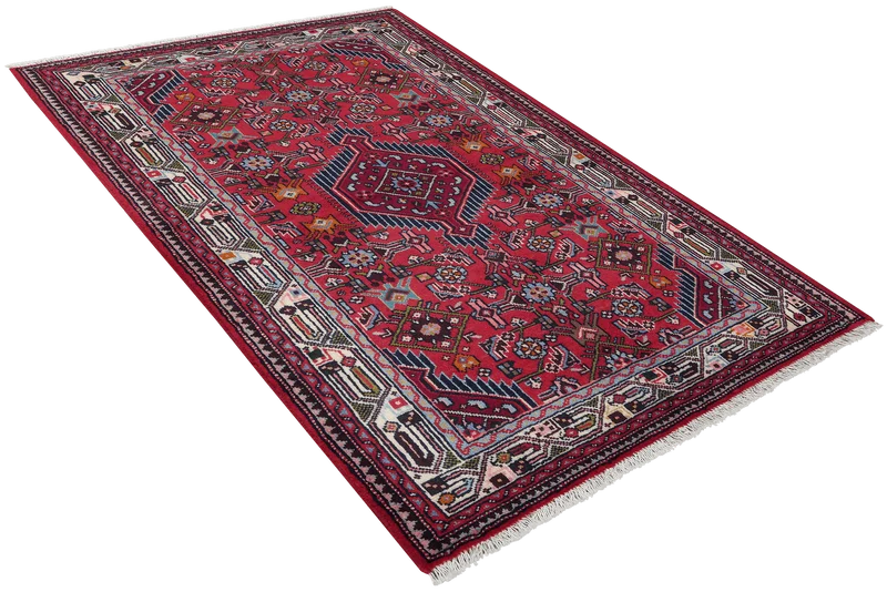 Assadabad · Handgeknüpft – Rot, 154x103 cm