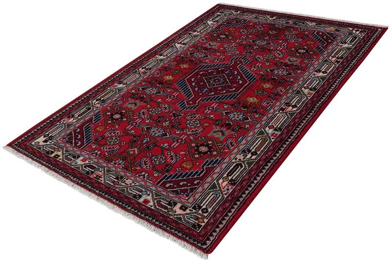 Assadabad · Handgeknüpft – Rot, 154x103 cm