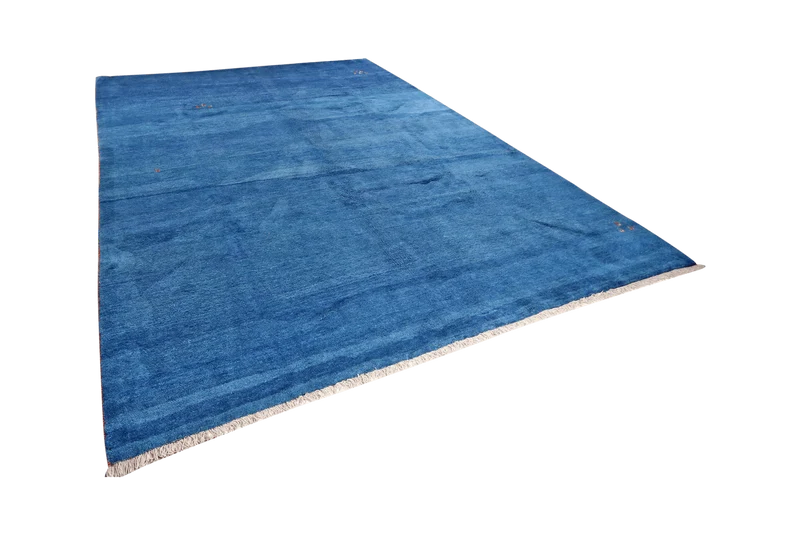 Gabbeh · Handgeknüpft – Blau, 380x300 cm