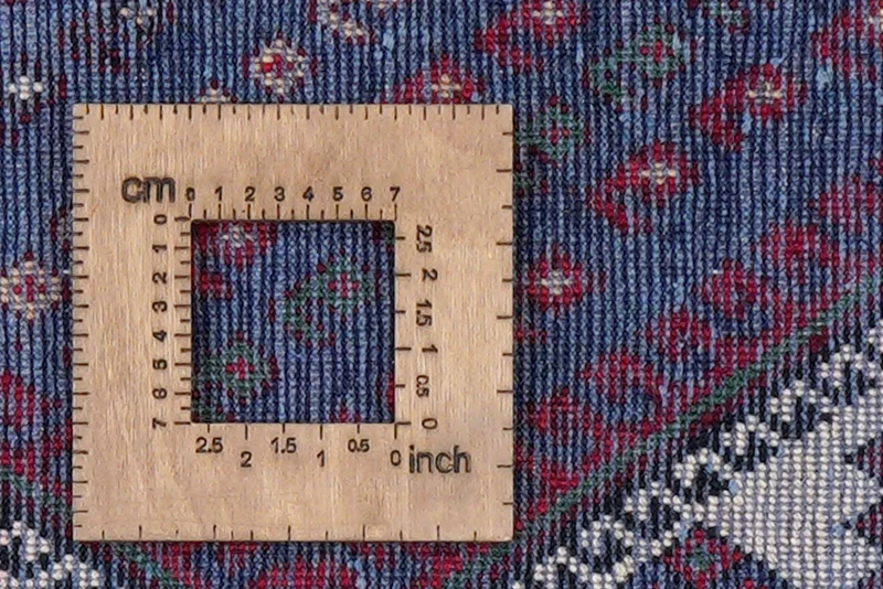 Afshar · Handgeknüpft – Blau, 197x144 cm