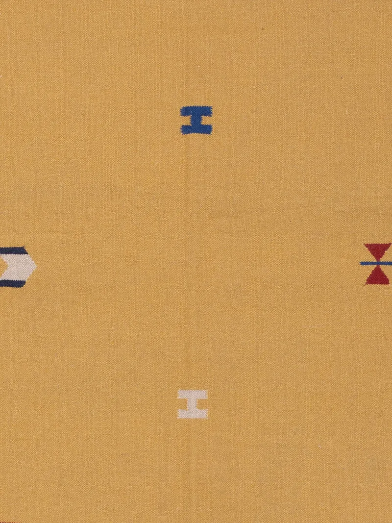 Kelim Modern Teppich 170x240cm - senfgelb