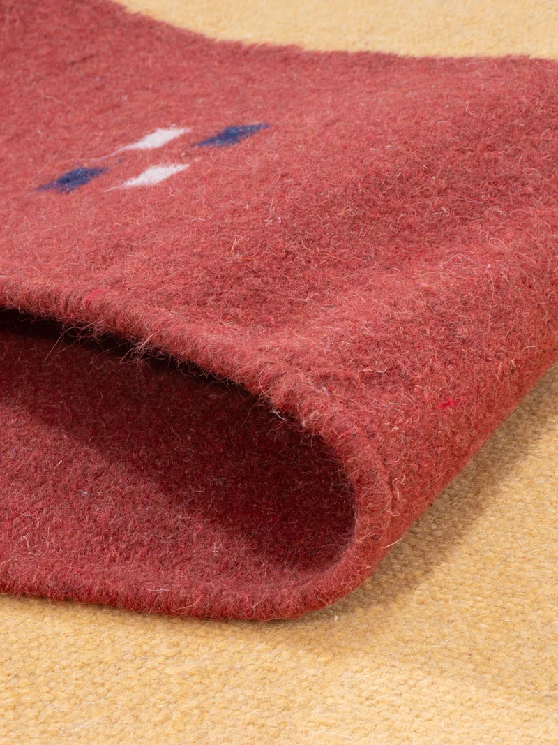 Kelim Modern Teppich 170x240cm - senfgelb