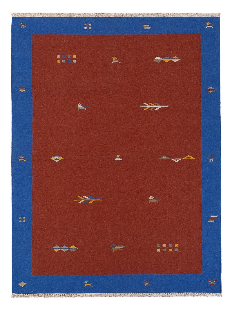 Kelim Modern Teppich 170x240cm - rost