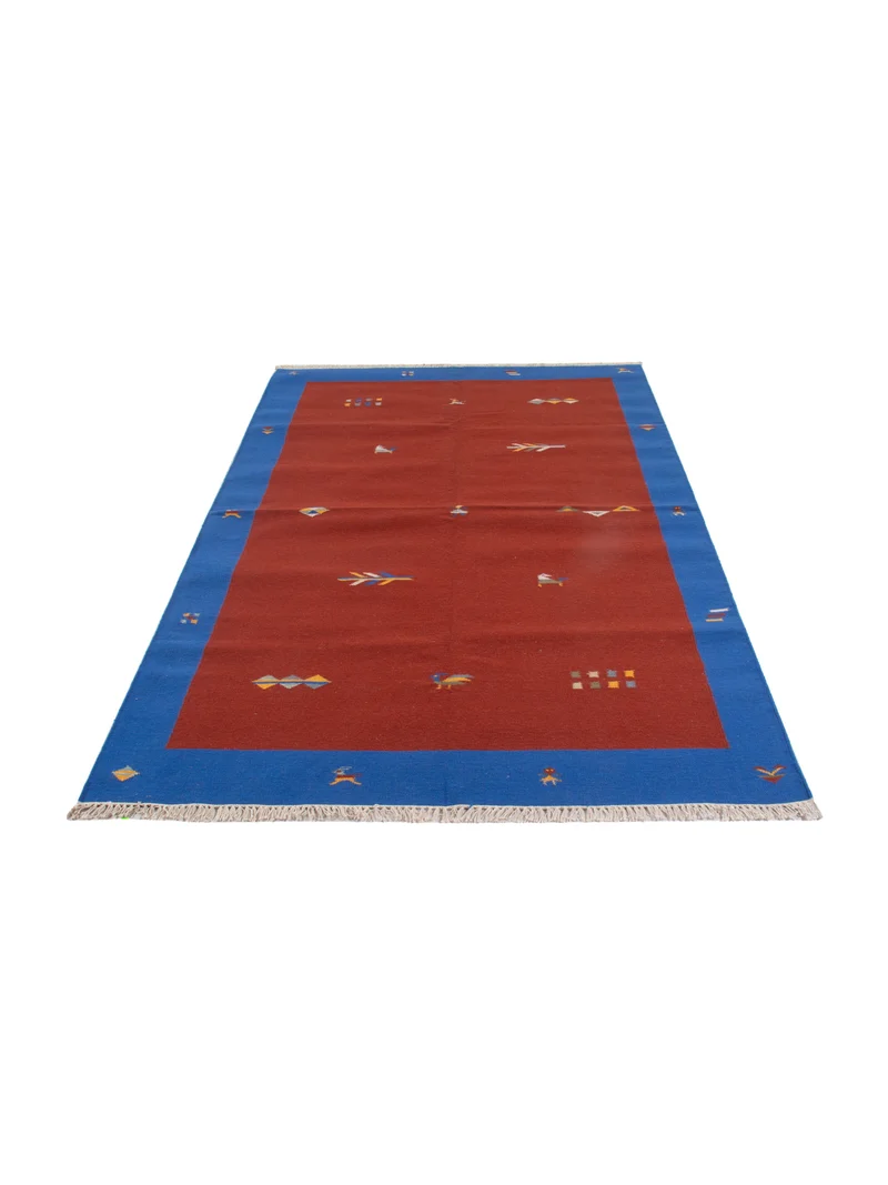 Kelim Modern Teppich 170x240cm - rost