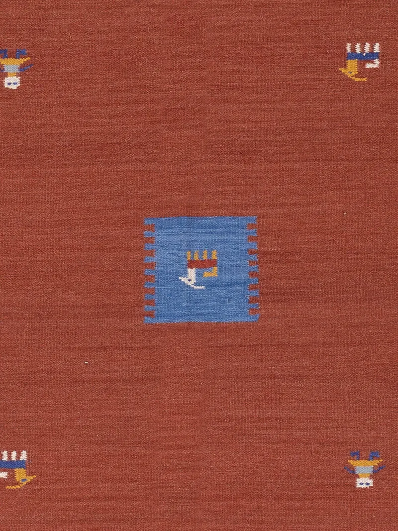 Kelim Modern Teppich 170x240cm - rost