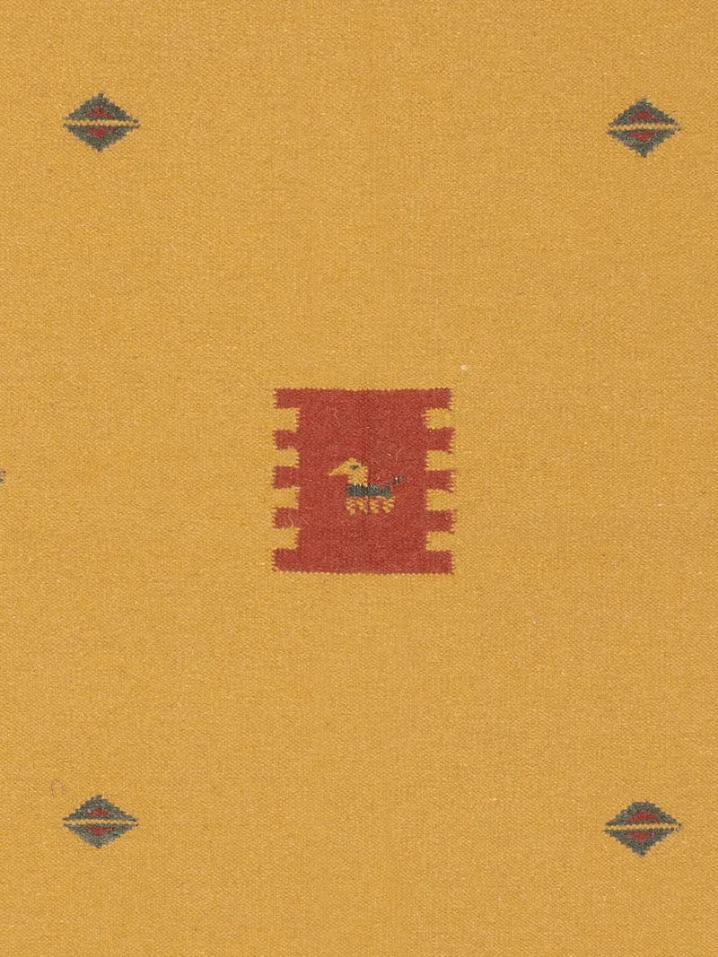 Kelim Modern Teppich 170x240cm - senfgelb