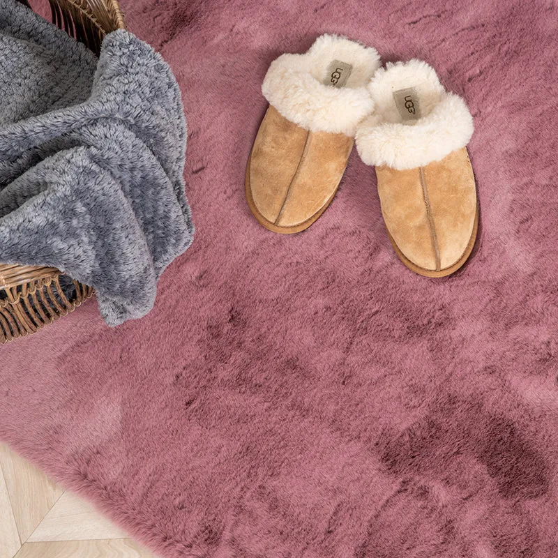 Hochflor Läufer - Comfy Supreme Dunkelrosa