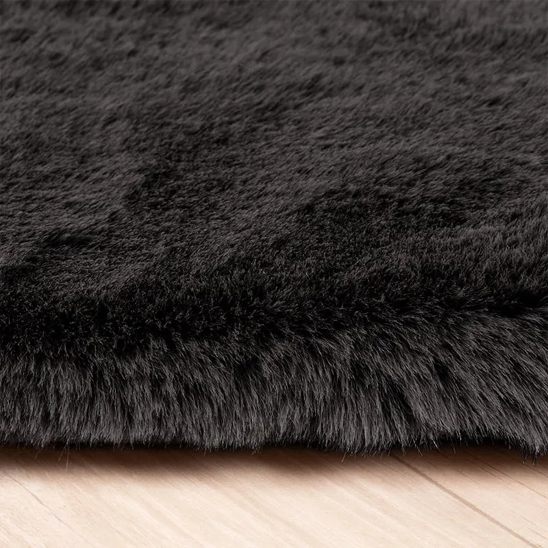 Hochflor Läufer - Comfy Supreme Schwarz