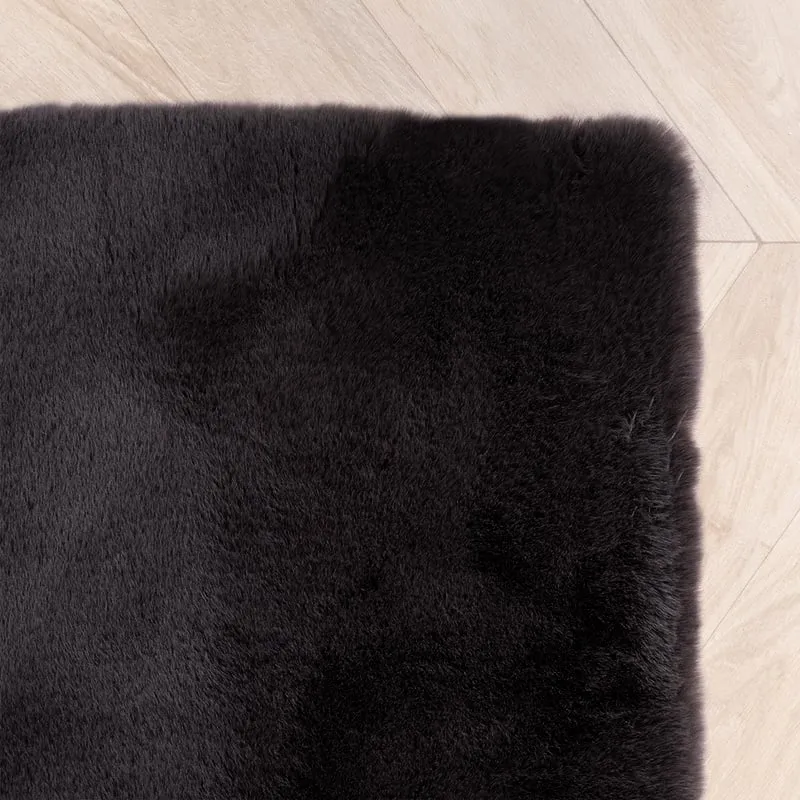 Hochflor Läufer - Comfy Supreme Schwarz