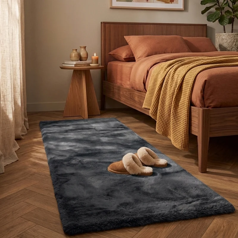 Hochflor Läufer - Comfy Supreme Anthrazit