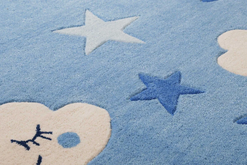 Kinderteppich Blau "LaLeLU" Smart Kids