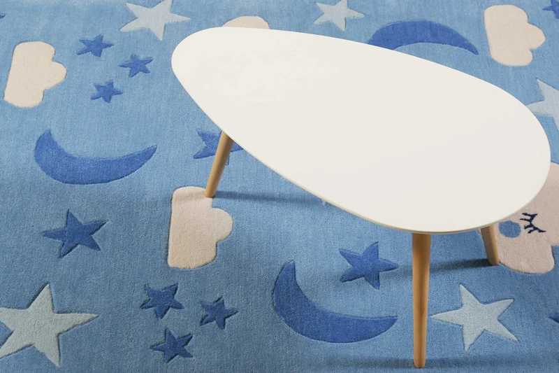 Kinderteppich Blau "LaLeLU" Smart Kids