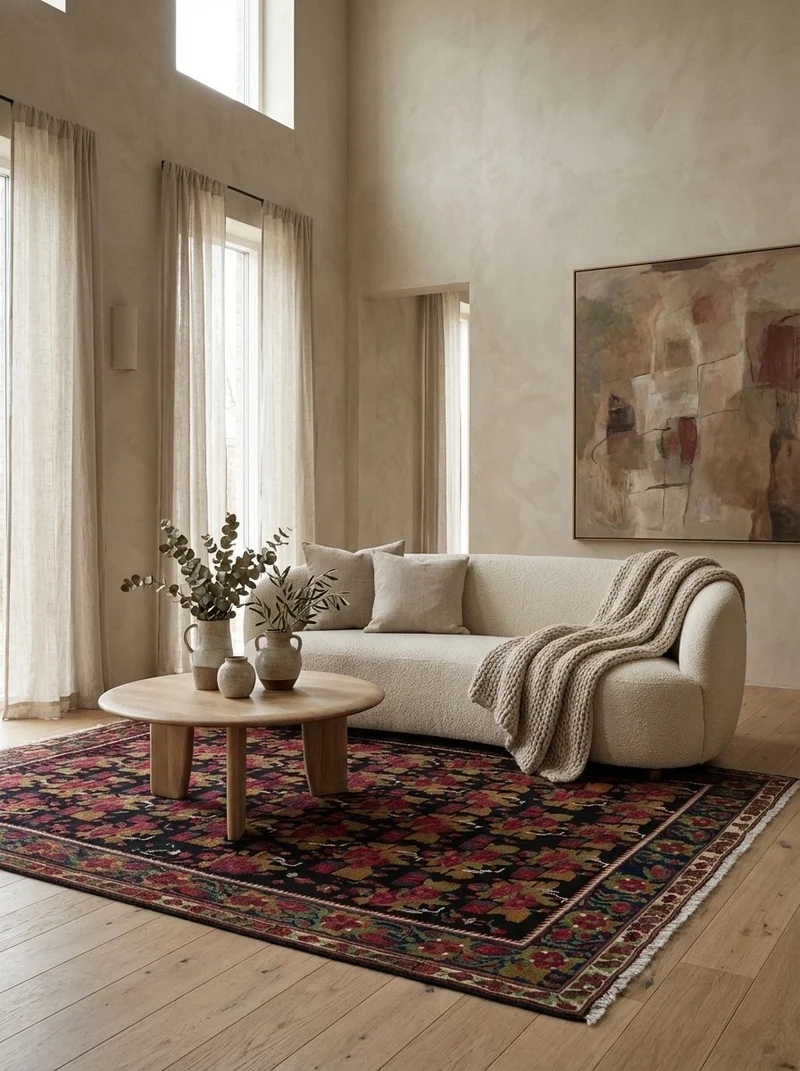 Afshar · Handgeknüpft – Blau, 235x179 cm