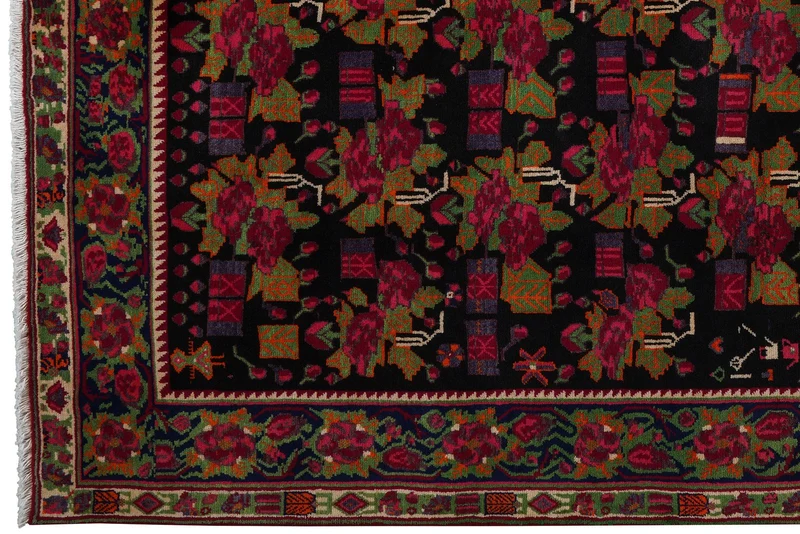 Afshar · Handgeknüpft – Blau, 235x179 cm