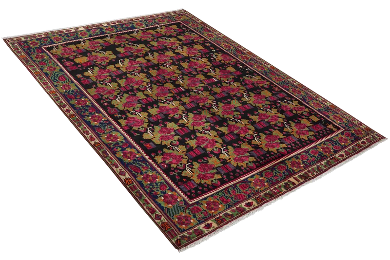 Afshar · Handgeknüpft – Blau, 235x179 cm