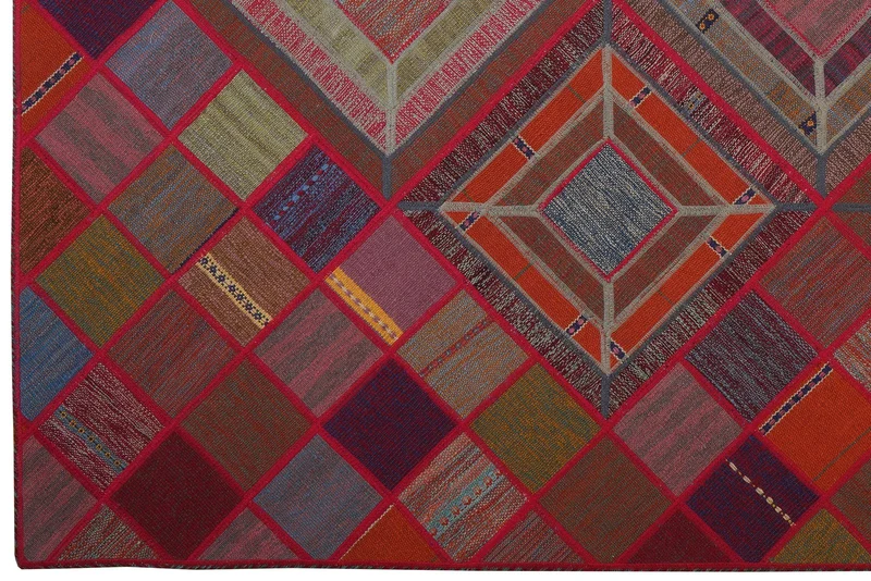 Kelim Tekkeh · Handgewebt – Bunt, 241x170 cm