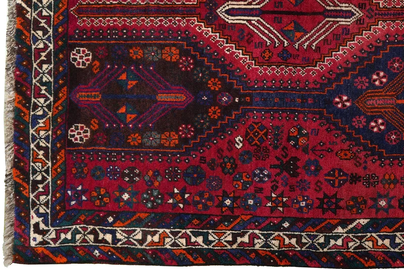 Shiraz · Handgeknüpft – Rot, 246x154 cm