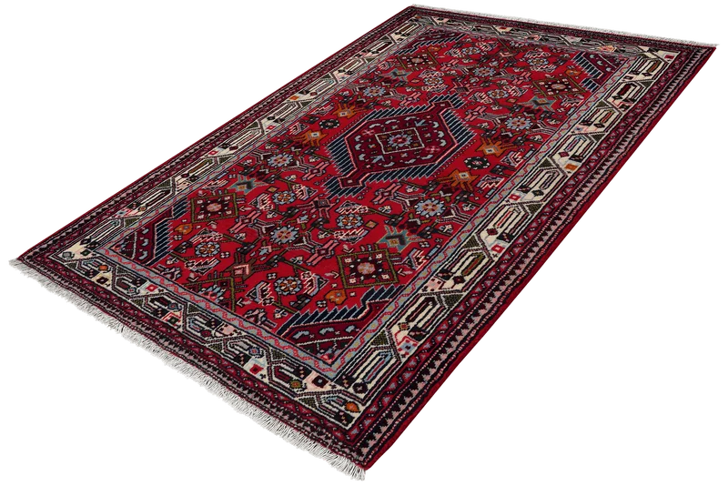 Assadabad · Handgeknüpft – Rot, 154x102 cm