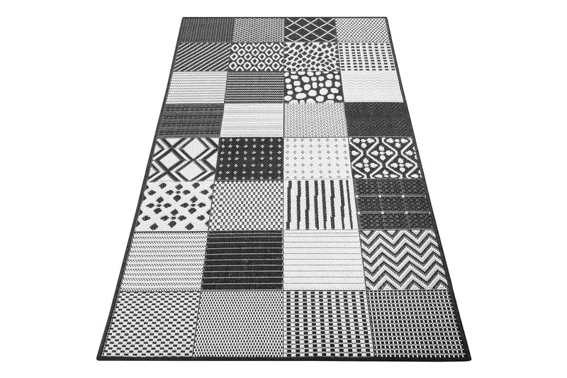 Esprit Teppich Weiß Schwarz In & Outdoor "Chester"
