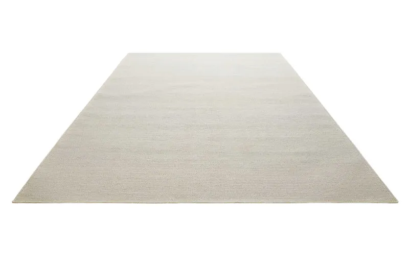 Kelim Teppich Hellgrau aus Baumwolle "Nizza" Green Looop