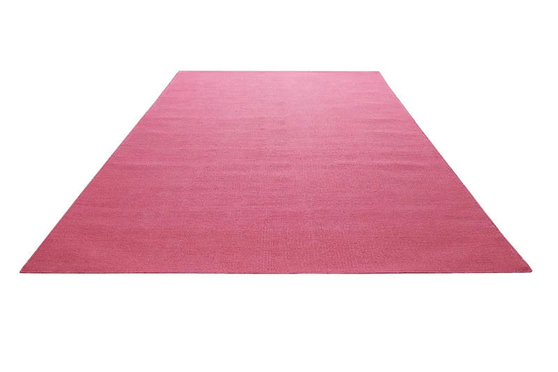 Kelim Teppich Pink aus Baumwolle "Nizza" Green Looop