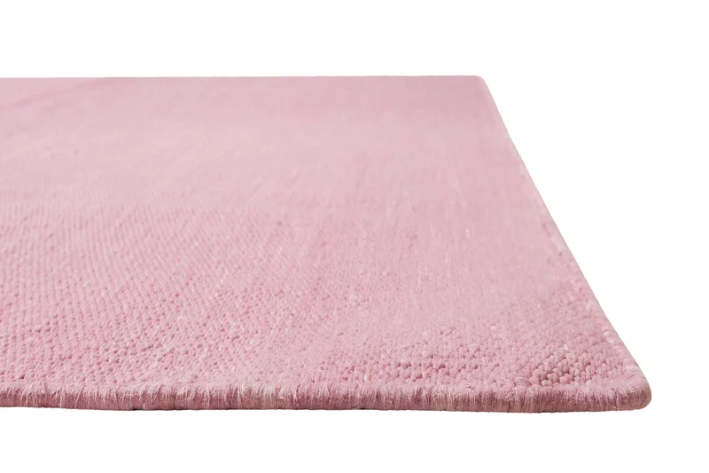 Kelim Teppich Rosa aus Baumwolle "Nizza" Green Looop