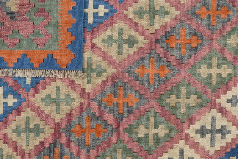 Kelim Gashgai · Handgewebt – Rosa, 179x124 cm