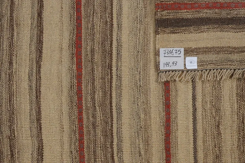 Kelim Gashgai · Handgewebt – Braun, 193x93 cm