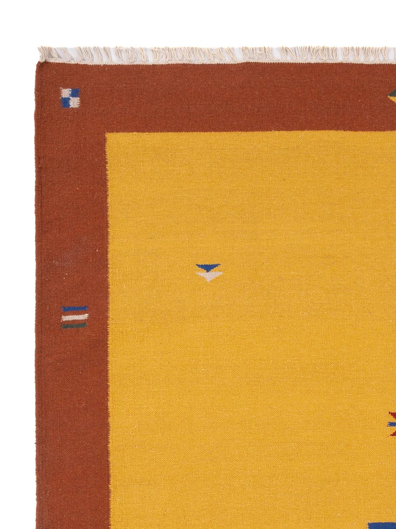 Kelim Modern Teppich 170x240cm - gold