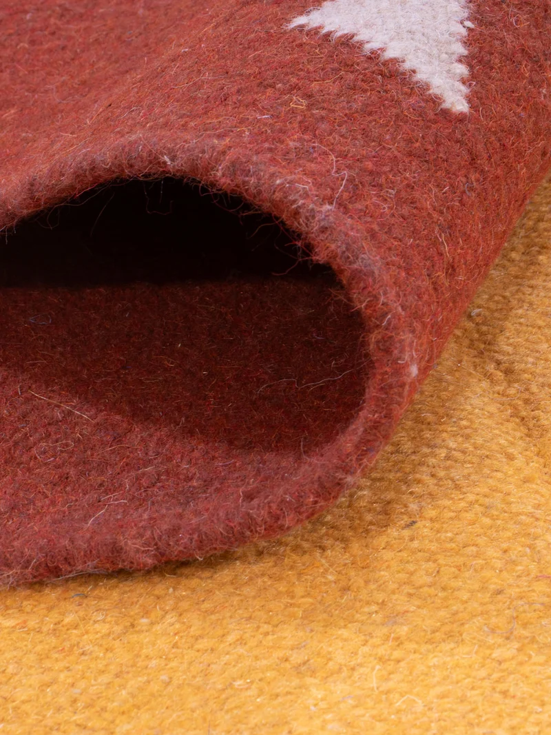 Kelim Modern Teppich 170x240cm - senfgelb