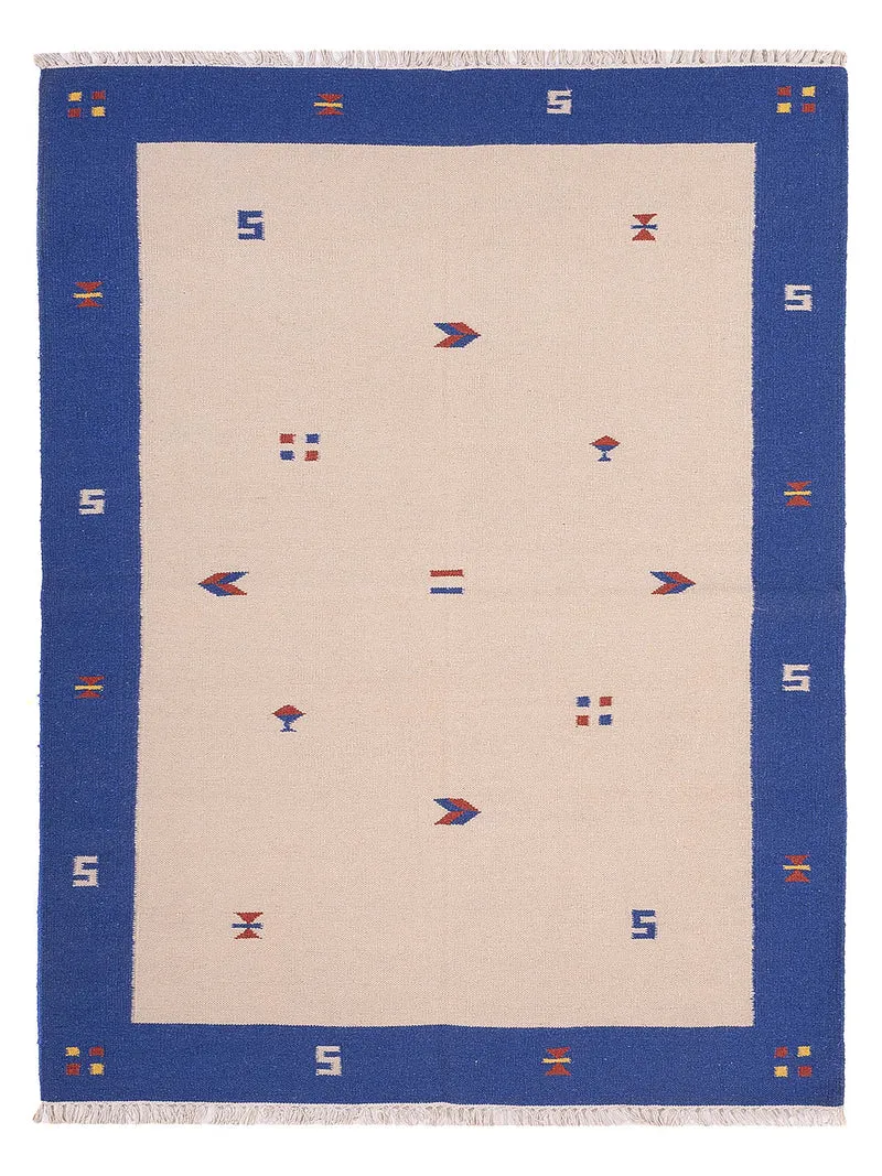 Kelim Modern Teppich 170x240cm - beige