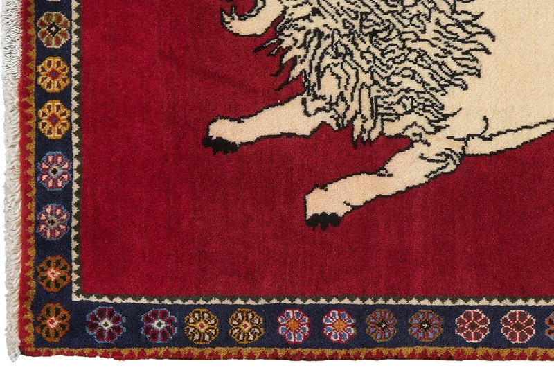 Gashgai · Handgeknüpft – Rot, 130x83 cm