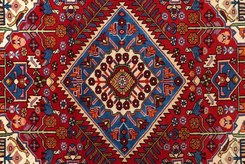 Nahavand · Handgeknüpft – Rot, 241x155 cm