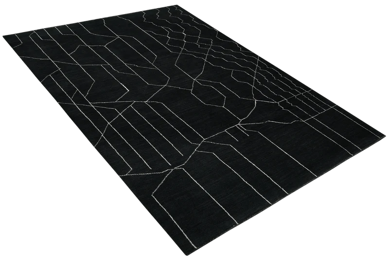 Gabbeh · Handgeknüpft – Schwarz, 280x207 cm