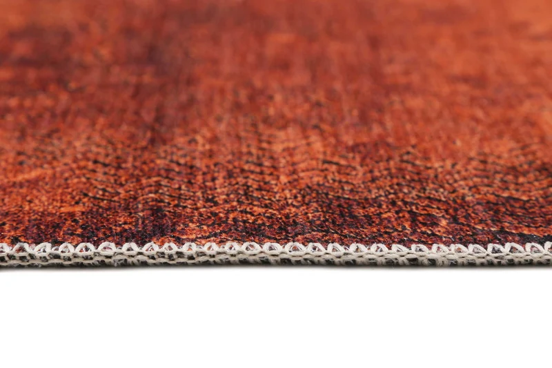Vintage Teppich Rost Rot Kurzflor "Radiate" WECONhome