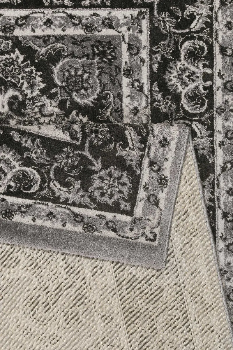 Teppich Grau Anthrazit Kurzflor "Bristol" WECONhome