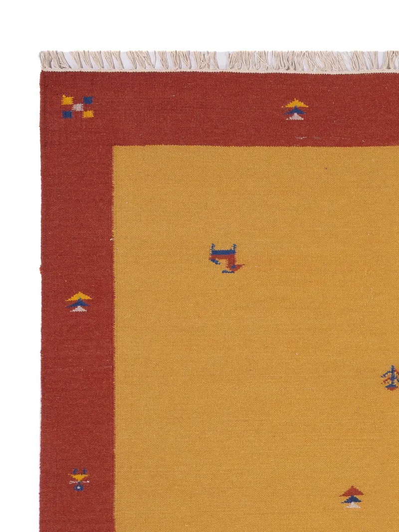 Kelim Modern Teppich 170x240cm - gold