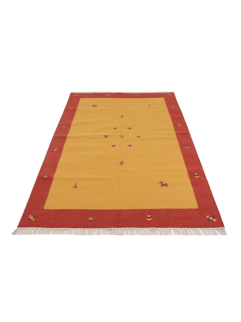 Kelim Modern Teppich 170x240cm - gold