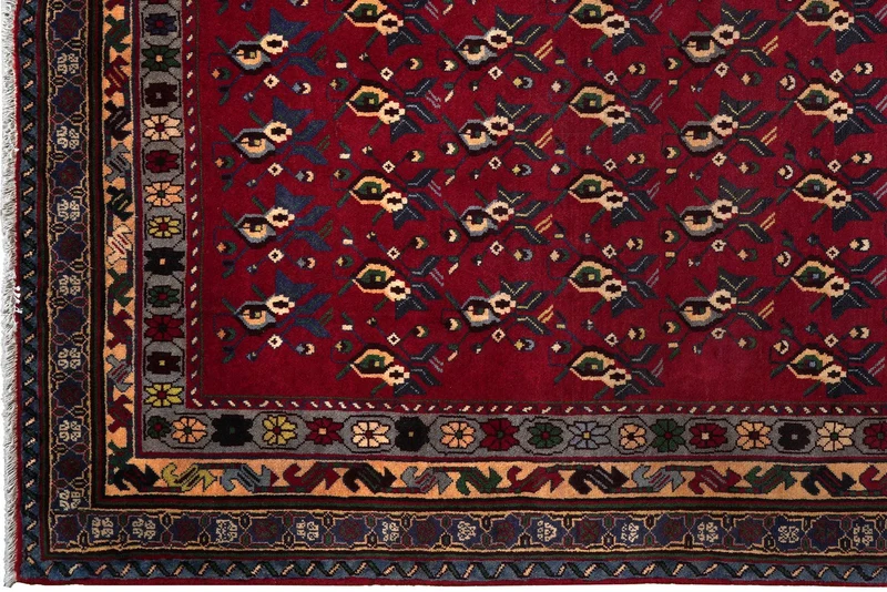 Afshar · Handgeknüpft – Rot, 296x198 cm
