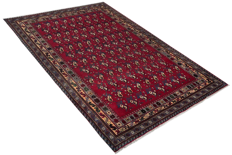 Afshar · Handgeknüpft – Rot, 296x198 cm