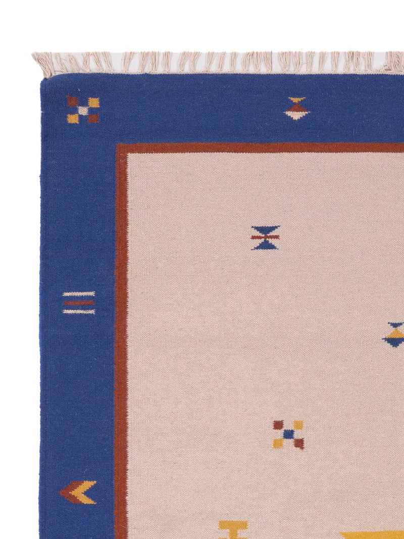 Kelim Modern Teppich 170x240cm - beige